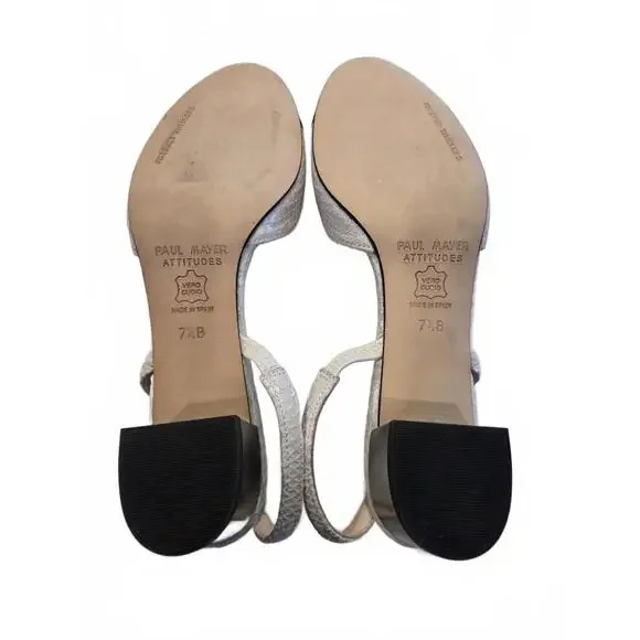 Paul Mayer Attitudes Block Heel Slingback - Size 7.5 NIB (New) - Picture 6 of 6